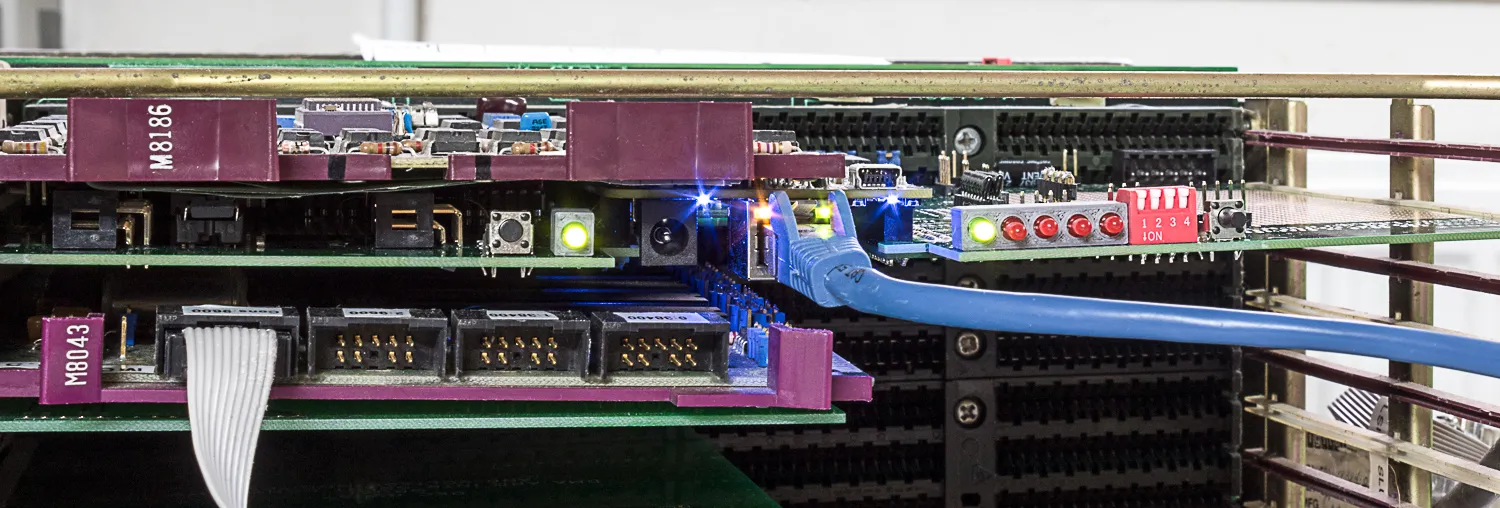 Clearance between the card and the module above it